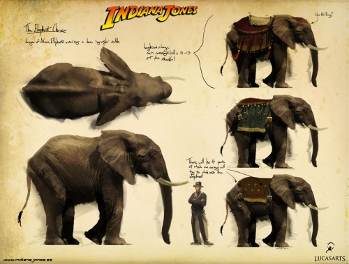 Arte conceptual para el juego Indiana Jones (Paramount Pictures & LucasFilms Ltd.)